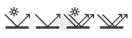 Anti glare icon. Vector illustration