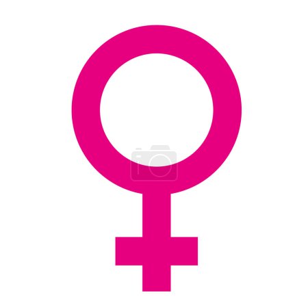 Illustration for Female icon. woman icon. vector line illustration - Royalty Free Image