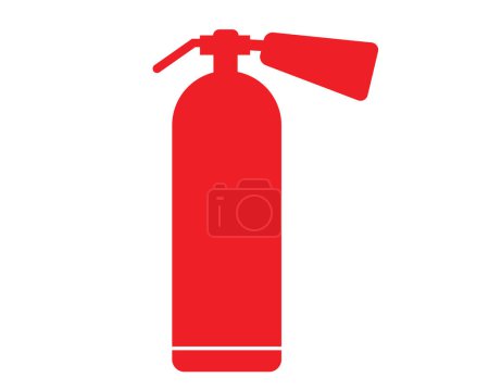 Ilustración de Icono del extintor de incendios. ilustración vectorial - Imagen libre de derechos