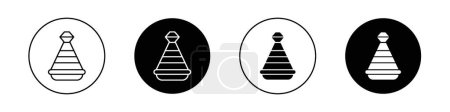 Illustration for Tajine Icon set. moroccan food cooking tajine vector symbol. - Royalty Free Image
