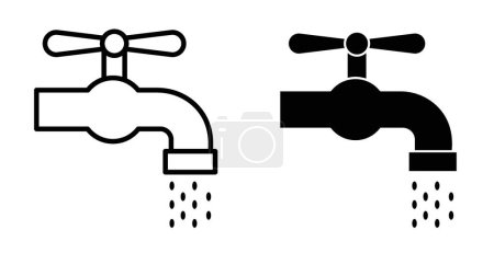 Ensemble d'icônes d'ablution. symbole vectoriel ramadan wudhu. festival islamique wudu signe. icône d'eau du robinet.