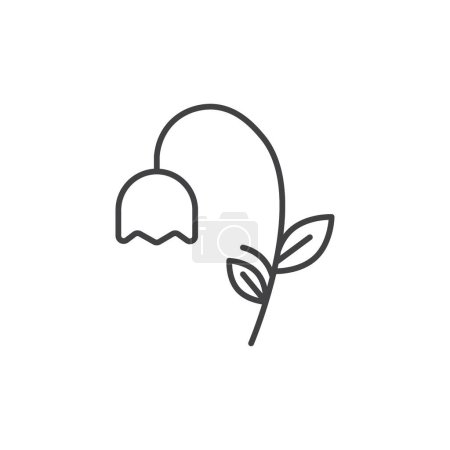 Illustration for Wilted Flower Icon Set. Plant death and wither vector symbol in a black filled and outlined style. Fading Beauty Sign. - Royalty Free Image
