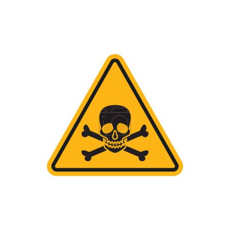 Conjunto de iconos de signos tóxicos. Peligro Precaución Veneno Sustancias químicas símbolo vectorial en un estilo negro lleno y esbozado. Advertencia para el veneno y los productos químicos peligrosos signo.