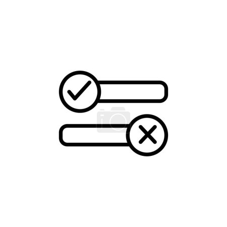 Boolean vector icon set. true and false symbol. right and wrong vector symbol.
