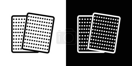 Set de iconos de papel de lija. superficie lijado textura papel pictograma. tarjeta de papel esmeril vector símbolo.