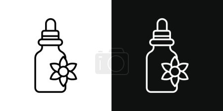 Bach flowers icon set. bloom oil vector symbol.