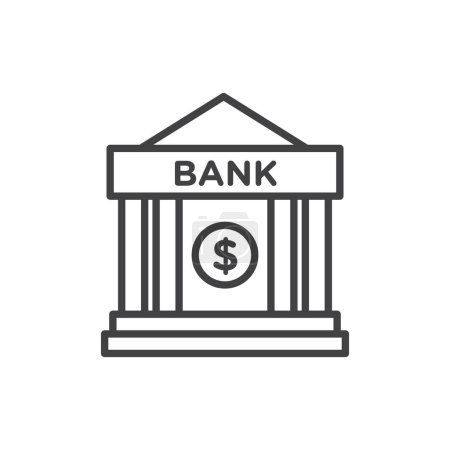 Banksymbole gesetzt. Symbol für den Aufbau von Finanzinstitutionen. Bundesbank-Zeichen. Römische Museumsikone.