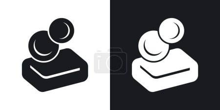 Soap icon set. solid shower soap bar vector symbol in black filled and outlined style.