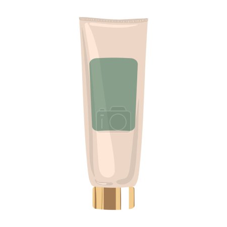 Illustration for Moisturizing cream in luxury tube. Vector illustration - Royalty Free Image