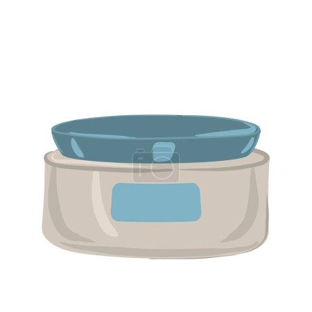 Illustration for Moisturizing cream in luxury jar. Vector illustration - Royalty Free Image