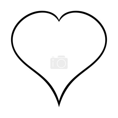Illustration for Transparent Hearts suit line icon. Money, poker, game, excitement, ace, deck, suit, loss, winning, trick, back of cards. Vector icon for business and advertising - Royalty Free Image