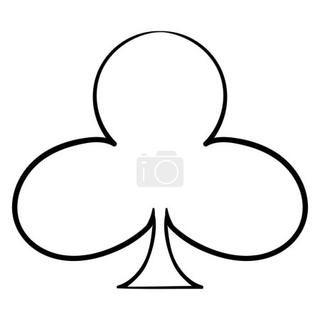 Illustration for Transparent suit cross line icon. Money, poker, game, excitement, ace, deck, suit, loss, winning, trick, back of cards. Vector icon for business and advertising - Royalty Free Image