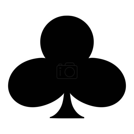 Illustration for Suit cross line icon. Money, poker, game, excitement, ace, deck, suit, loss, winning, trick, back of cards. Vector icon for business and advertising - Royalty Free Image