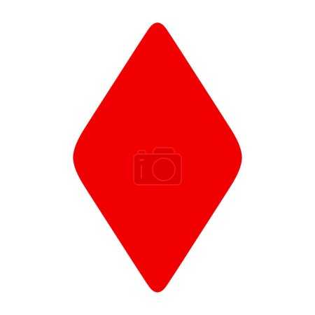 Illustration for Diamond suit line icon. Money, poker, game, excitement, ace, deck, suit, loss, winning, trick, back of cards. Vector icon for business and advertising - Royalty Free Image