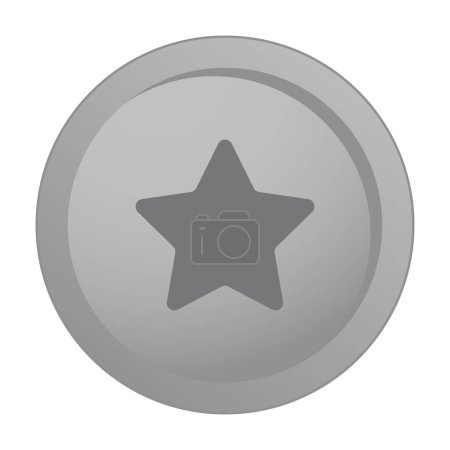 Silver medal line icon. Distinguished, commendable, achievement, runner-up, noteworthy, symbol of success, outstanding performance. Vector linear icon for business and advertising