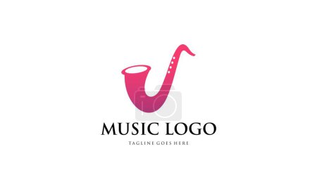 Foto de Logo de música creativa. Logotipo de nota musical - Imagen libre de derechos