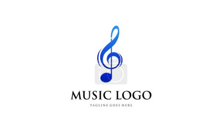 Téléchargez les photos : Logo musical créatif. Logo musical - en image libre de droit