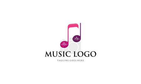 Foto de Logo de música creativa. Logotipo de nota musical - Imagen libre de derechos