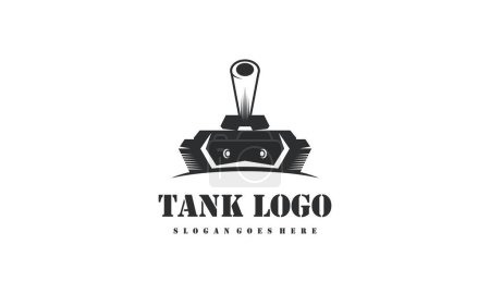 Illustration for Tank logo icon design vector - Royalty Free Image
