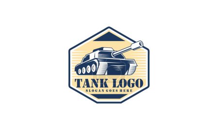Illustration for Tank logo icon design vector - Royalty Free Image