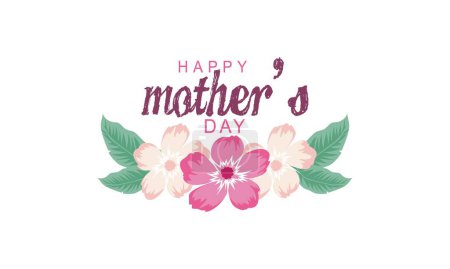 Téléchargez les illustrations : Bonne fête des mères lettrage main célébration - en licence libre de droit