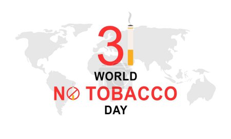 Illustration for World no tobacco day illustration vector - Royalty Free Image