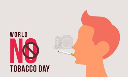 Ilustración de Mundo no tabaco día ilustración vector - Imagen libre de derechos