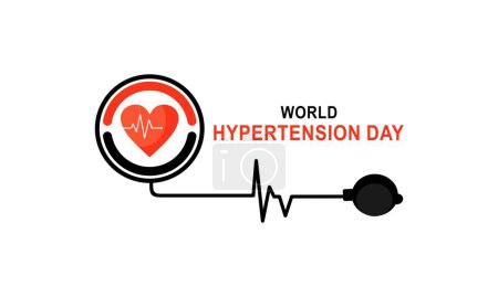 Téléchargez les photos : Journée mondiale de l'hypertension illustration vecteur - en image libre de droit