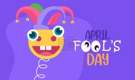 Illustration for April fools day illustration vector - Royalty Free Image