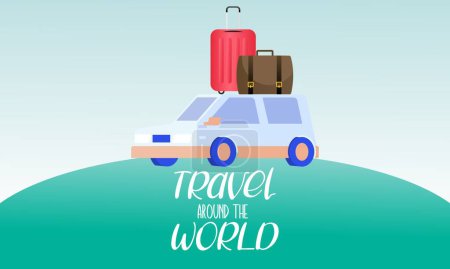 Illustration for Travel the world. vector illustration. - Royalty Free Image