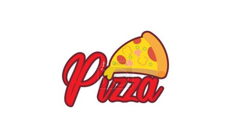 Ilustración de Diseño del logo del vector pizza. - Imagen libre de derechos