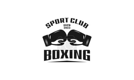 Illustration for Boxing logo icon design vector - Royalty Free Image