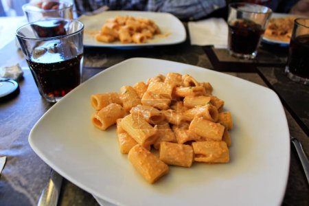 Italian cuisine, pasta, carbonara. Food concept.