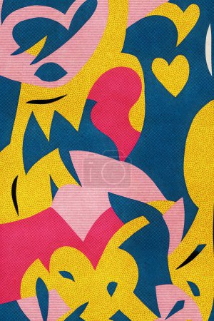 Téléchargez les photos : La danse de la passion de l'amour - "Plongez dans un monde coloré avec cette collection d'illustrations inspirée de l'art iconique de la découpe du papier, défiant les possibilités créatives du papier et des ciseaux. - en image libre de droit
