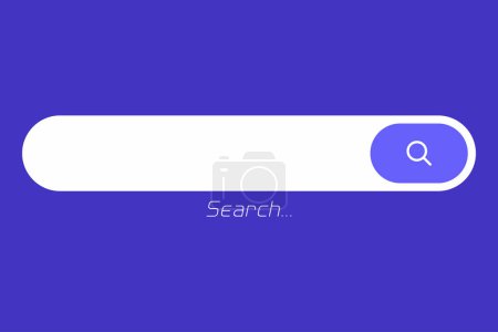 Photo for Vector internet browser search engine search bar for ui mobile app search address and navigation bar. - Royalty Free Image