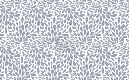 abstract shape seamless pattern trendy floral leaf shapes ornamental decorative vector texture background wallaper design