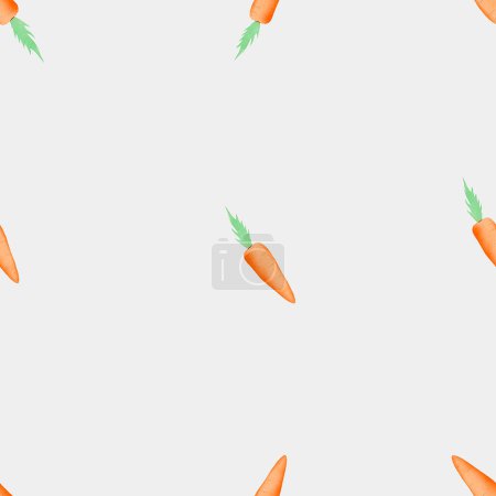 Foto de Seamless pattern companion. minimalistic carrot pattern. cartoon carrots for baby textile, wrapping paper, scrapbooking. High quality photo - Imagen libre de derechos