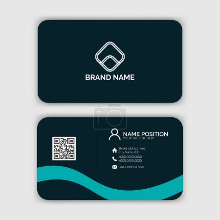 Illustration for Vector business card template. - Royalty Free Image