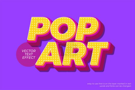 Vektor Pop Art Stil editierbare Text-Effekt 05