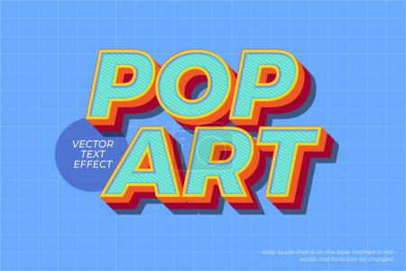 Vektor Pop Art Stil editierbare Text-Effekt 04