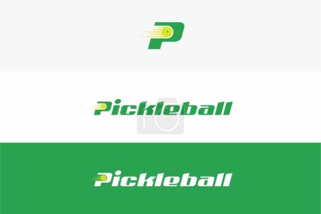 Ilustración vectorial diseño logo Pickleball