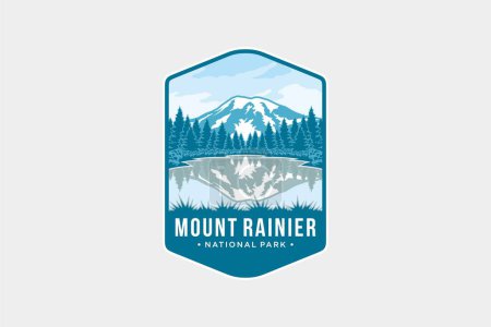 Illustration du logo emblème du parc national du Mont-Rainier
