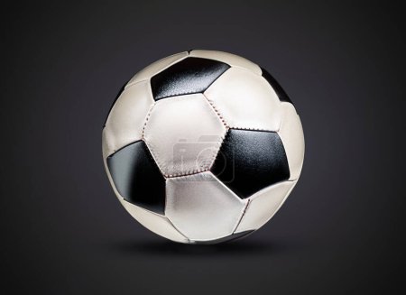 Photo for Football isolated on dark background. illustrative image. selective focus . - Royalty Free Image