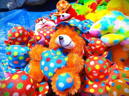 A Pile of Colorful playing Toys