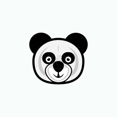 Icône Panda chef. Animal Sign. Symbole de vie sauvage - vecteur.   