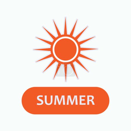 Téléchargez les photos : Icône d'été. Symboles des saisons dans certaines parties du monde - vecteur. - en image libre de droit