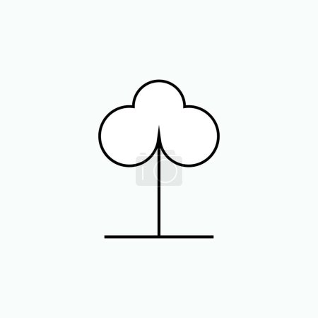 Téléchargez les photos : Icône d'arbre. Symbole de végétation - Vecteur. - en image libre de droit