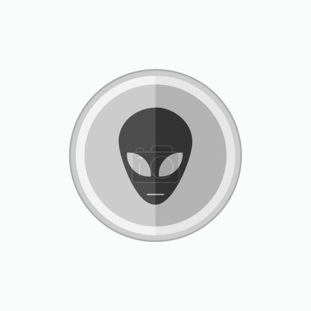 Téléchargez les photos : Icône extraterrestre. Symbole extra-terrestre - Vecteur. - en image libre de droit