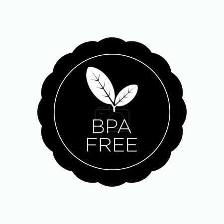 Téléchargez les illustrations : Icône sans BPA. Symbole des composés synthétiques organiques - vecteur - en licence libre de droit