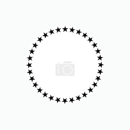 Téléchargez les photos : Circle Stars. Symbole de motif rond - Vecteur. - en image libre de droit